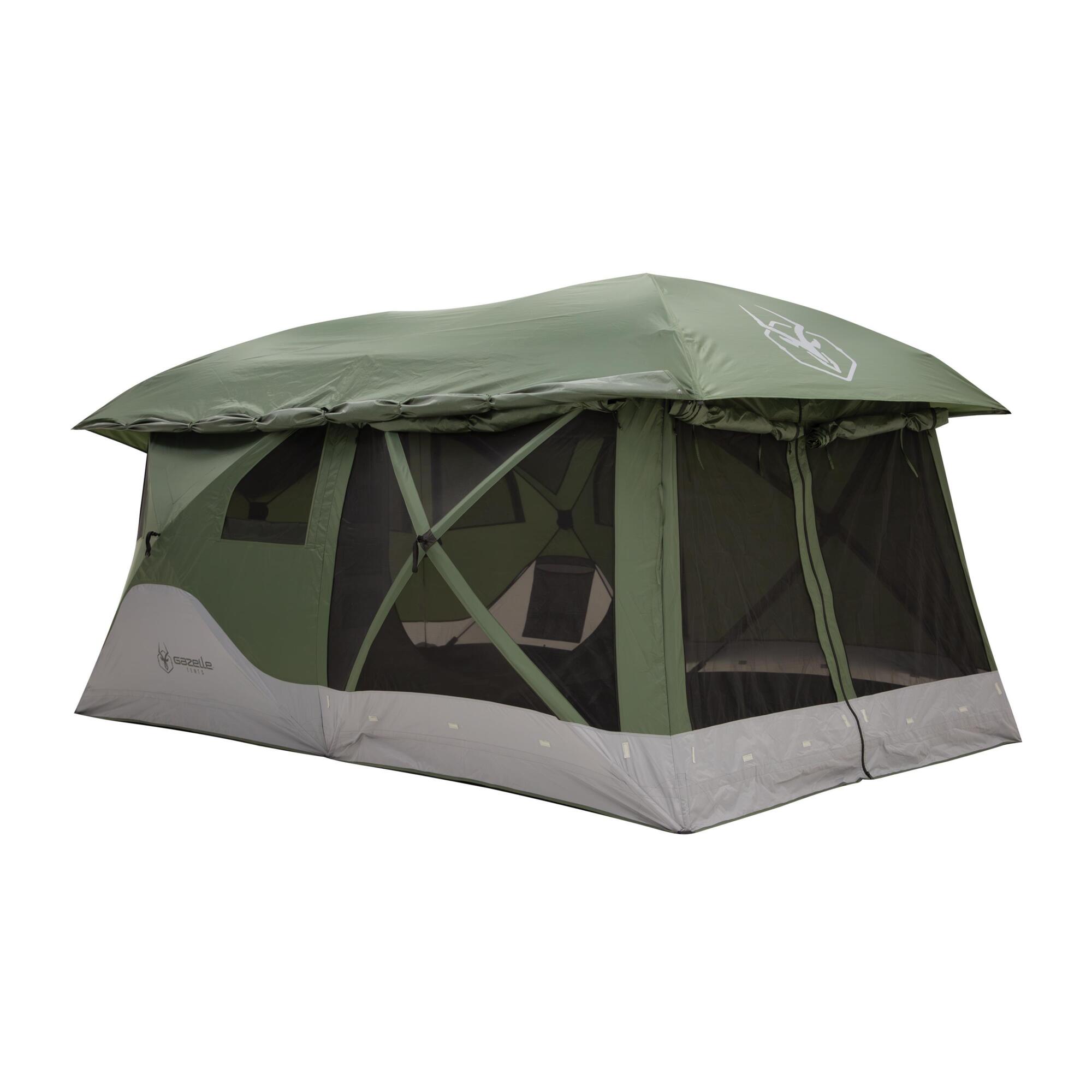 Gazelle, T4 Tandem Tent, 4-8 Person, Alpine Green, Model# GT450GR